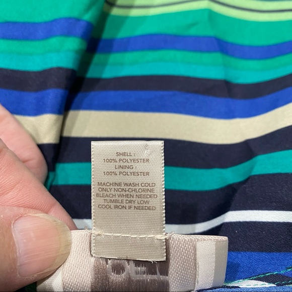 Loft Outlet Sleeveless Scoop Neck Striped Dress - Picture 9 of 9